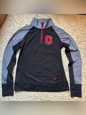 Pink Victoria’s Secret Ohio State Quarter Zip